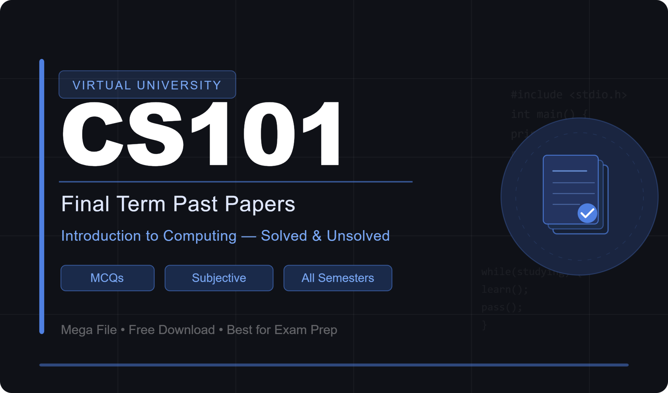 Best CS101 final term past papers